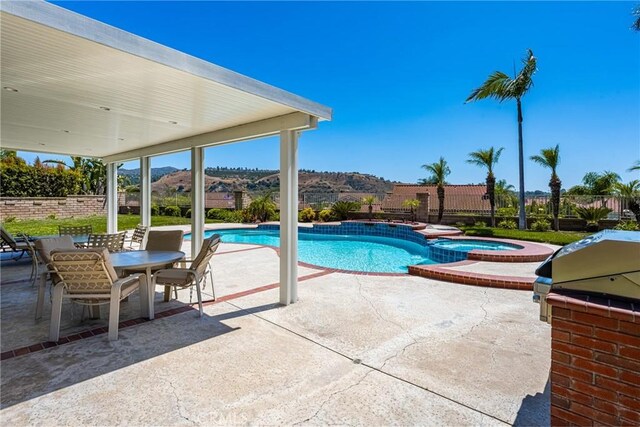 24330 Via Arriba Linda, Yorba Linda, CA 92887 - view of swimming pool featuring a patio and a pool with connected hot tub