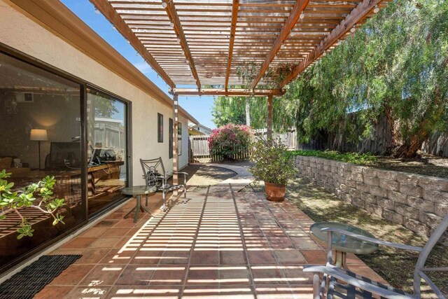 468 Las Brisas Dr, Escondido, CA 92027 - fenced backyard featuring a pergola and a patio