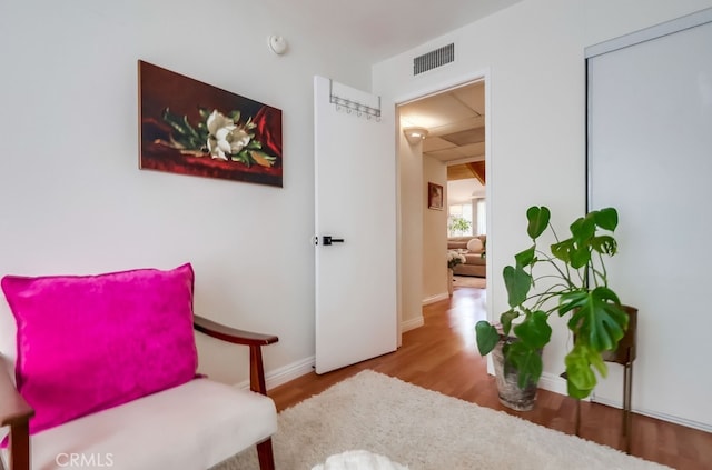 18350 Hatteras St Unit 263, Tarzana, CA 91356 - living area with wood finished floors and baseboards