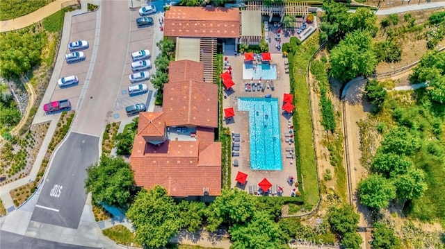 24679 Acadia Dr, Corona, CA 92883 - bird's eye view of a pool area