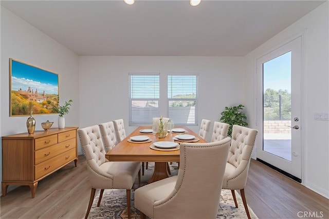 24679 Acadia Dr, Corona, CA 92883 - dining room with light wood-style floors and recessed lighting