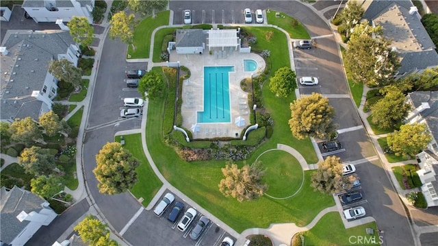 28305 Paseo El Siena Unit 10, Laguna Niguel, CA 92677 - aerial view of property's location featuring a pool area