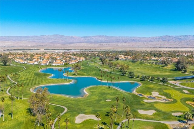 191 Desert Falls Cir, Palm Desert, CA 92211 - view of property location with a water and mountain view, a golf club, and nearby suburban area