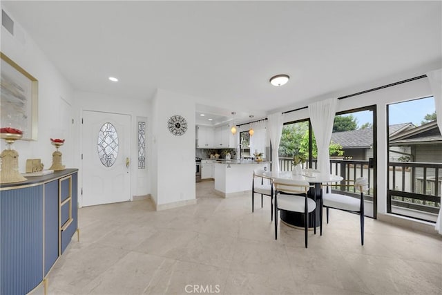 20 Nuevo Unit 10, Irvine, CA 92612 - dining room with plenty of natural light, recessed lighting, and light tile patterned floors