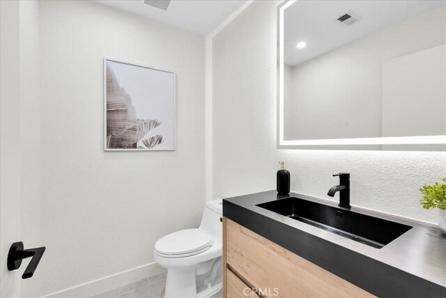 42407 Liolios Dr, Palm Desert, CA 92211 - bathroom with vanity and tile patterned flooring