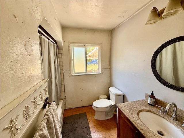 1246 W Mill St, San Bernardino, CA 92410 - bathroom featuring vanity, wood finished floors, and shower / bathtub combination with curtain
