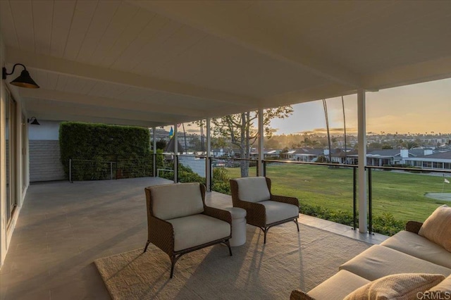 1515 San Pablo Dr, San Marcos, CA 92078 - view of patio featuring a residential view
