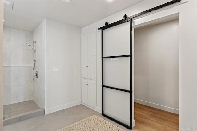 1515 San Pablo Dr, San Marcos, CA 92078 - full bathroom with tiled shower and wood finished floors