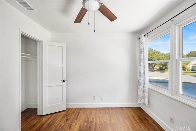 4851 Faculty Ave, Long Beach, CA 90808 - unfurnished bedroom featuring wood finished floors, a closet, and a ceiling fan