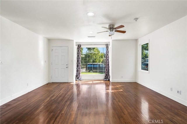 4851 Faculty Ave, Long Beach, CA 90808 - spare room featuring wood finished floors and ceiling fan