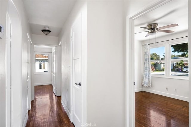 4851 Faculty Ave, Long Beach, CA 90808 - corridor with dark wood finished floors and plenty of natural light