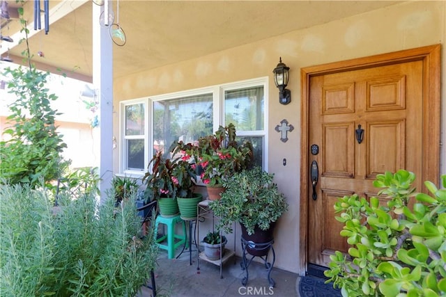 4981 Tulsa Ave, Riverside, CA 92505 - entrance to property with a porch and stucco siding