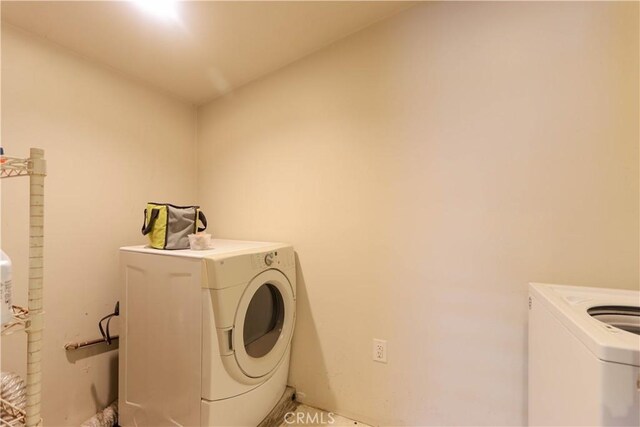4981 Tulsa Ave, Riverside, CA 92505 - laundry area with washer and clothes dryer