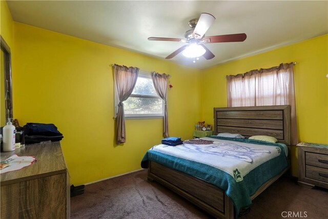 4981 Tulsa Ave, Riverside, CA 92505 - carpeted bedroom with ceiling fan