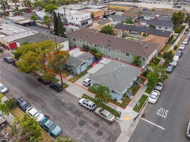 290 W 19th St, Long Beach, CA 90806 - aerial view of residential area featuring property parcel outlined