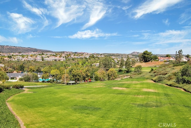 24002 Plover Ln, Laguna Niguel, CA 92677 - view of property's community featuring view of golf course, a mountain view, and a yard