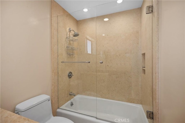 24002 Plover Ln, Laguna Niguel, CA 92677 - bathroom featuring combined bath / shower with glass door and recessed lighting