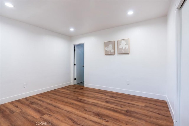 3644 Ardilla Ave, Baldwin Park, CA 91706 - spare room with recessed lighting and wood finished floors