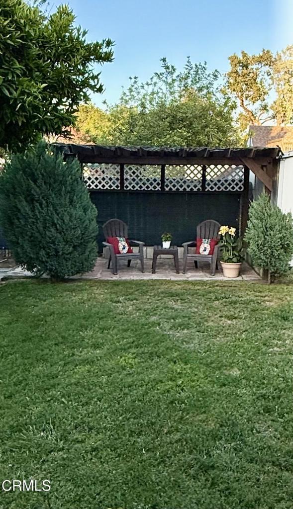 250 S Berkeley Ave, Pasadena, CA 91107 - view of yard with a patio area and an outdoor living space