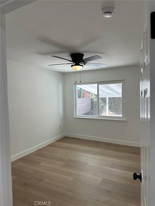 259 Freda Ave, Pomona, CA 91767 - unfurnished room featuring ceiling fan, light wood-style flooring, and a smoke detector