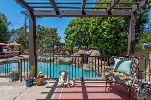 1335 Crestview Ave, Seal Beach, CA 90740 - view of patio featuring a pergola
