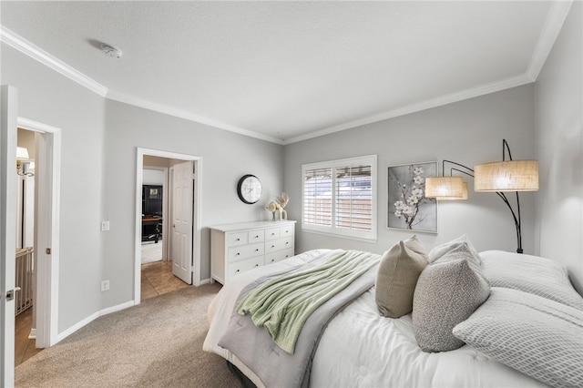 12554 Tejas Ct, Rancho Cucamonga, CA 91739 - carpeted bedroom featuring crown molding