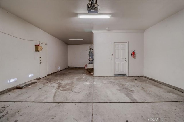 26946 Shelter Cove Ct, Menifee, CA 92585 - garage with a garage door opener and secured water heater