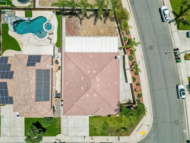 26946 Shelter Cove Ct, Menifee, CA 92585 - aerial view of property and surrounding area with a pool