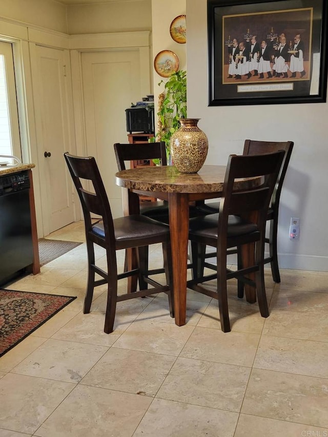 1320 Granada Ave, San Diego, CA 92102 - dining area featuring baseboards and light tile patterned floors