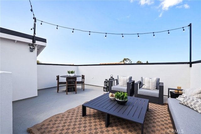 19011 Main St Unit 113, Huntington Beach, CA 92648 - view of patio / terrace with an outdoor living space and outdoor dining area