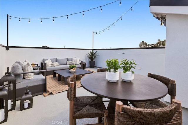 19011 Main St Unit 113, Huntington Beach, CA 92648 - patio / terrace featuring an outdoor living space and outdoor dining space