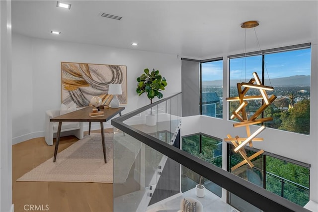 15125 Rayneta Dr, Sherman Oaks, CA 91403 - hallway with baseboards and recessed lighting