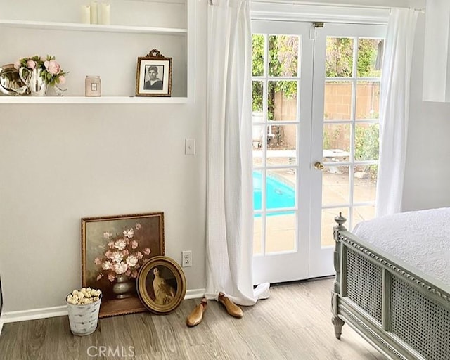 26261 Veva Way, Calabasas, CA 91302 - entryway featuring wood finished floors and french doors