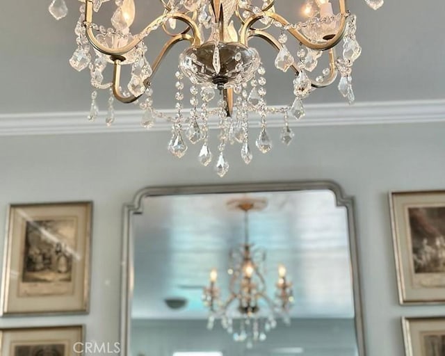 26261 Veva Way, Calabasas, CA 91302 - detailed view of a chandelier and crown molding