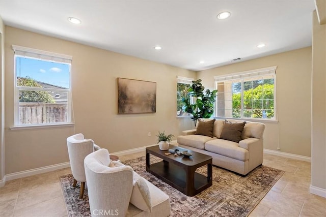 839 Chukar St, Arroyo Grande, CA 93420 - living room with recessed lighting and light tile patterned floors