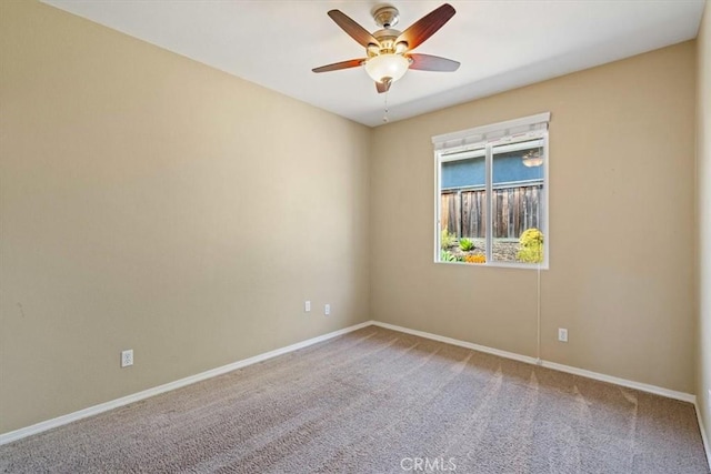 839 Chukar St, Arroyo Grande, CA 93420 - carpeted spare room featuring a ceiling fan and baseboards