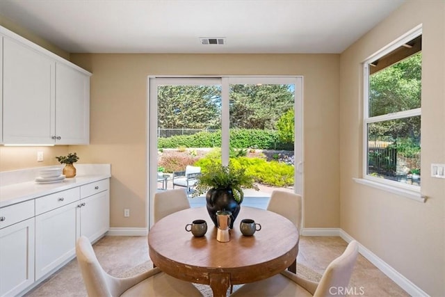 839 Chukar St, Arroyo Grande, CA 93420 - dining area featuring baseboards and light tile patterned flooring
