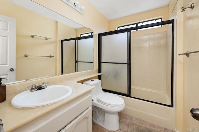 4525 Mississippi St Unit 2, San Diego, CA 92116 - full bath featuring vanity, enclosed tub / shower combo, and tile patterned flooring