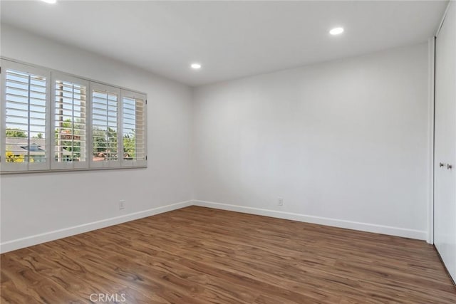 2343 Navarro Dr, Claremont, CA 91711 - unfurnished room featuring wood finished floors and recessed lighting