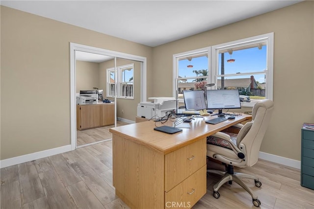 17632 Prescott Ln, Huntington Beach, CA 92647 - office with light wood-style flooring