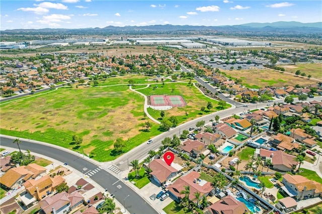 8761 Sandhill Dr, Riverside, CA 92508 - bird's eye view of a mountain backdrop