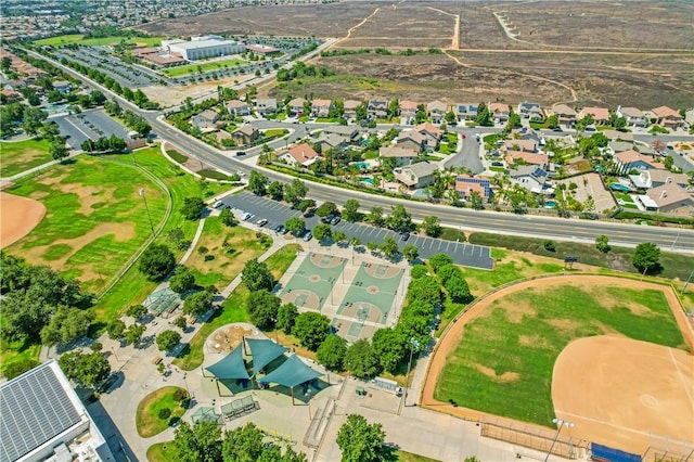8761 Sandhill Dr, Riverside, CA 92508 - aerial view of property's location featuring nearby suburban area