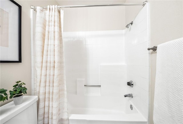 8761 Sandhill Dr, Riverside, CA 92508 - bathroom with shower / bathtub combination with curtain and toilet