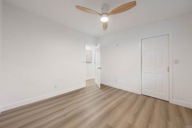 709 Puebla St, Encinitas, CA 92024 - unfurnished bedroom featuring wood finished floors and a ceiling fan