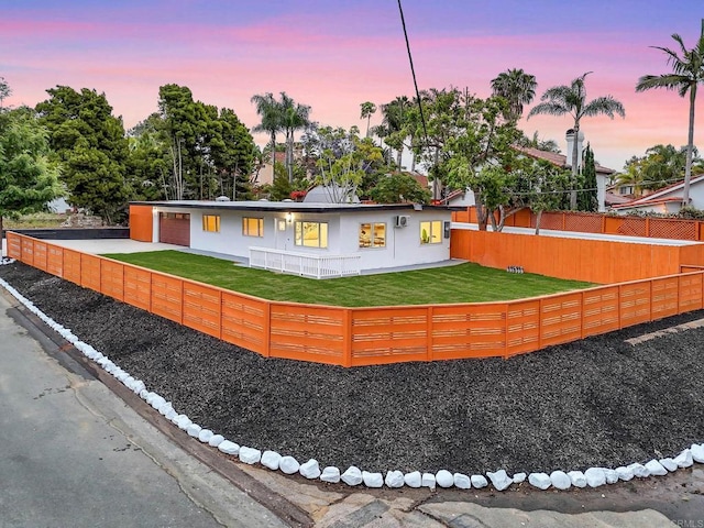 709 Puebla St, Encinitas, CA 92024 - view of front facade featuring a fenced backyard