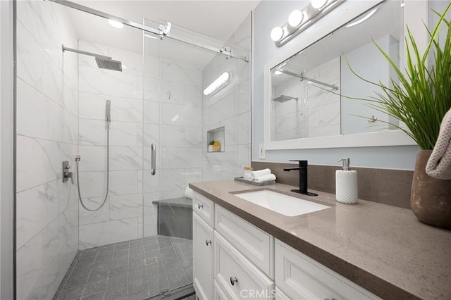 15352 Pastrana Dr, La Mirada, CA 90638 - bathroom featuring vanity and a shower stall
