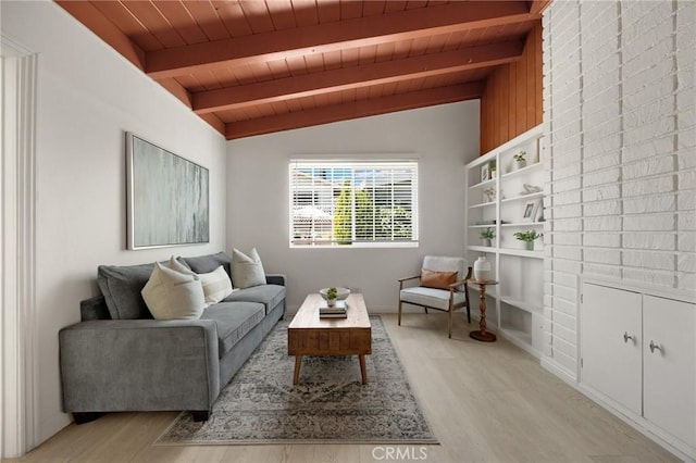 15352 Pastrana Dr, La Mirada, CA 90638 - living room with wood ceiling and light wood-type flooring