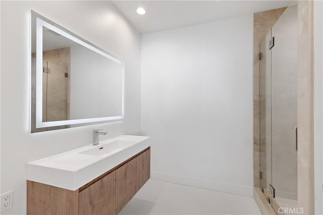 32641 Womsi Rd, Pauma Valley, CA 92061 - full bathroom with a stall shower and vanity