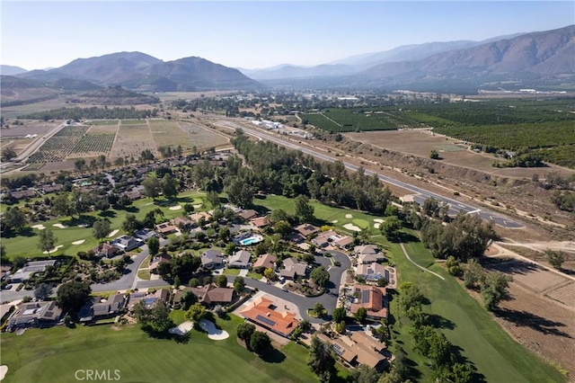 32641 Womsi Rd, Pauma Valley, CA 92061 - aerial view of property's location featuring a mountain backdrop, a golf club, and nearby suburban area