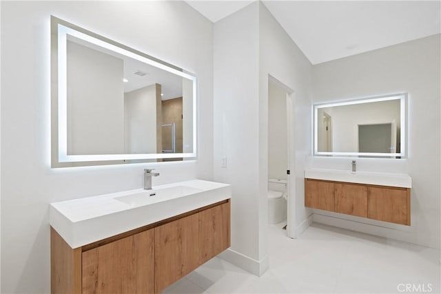 32641 Womsi Rd, Pauma Valley, CA 92061 - full bathroom with vanity and tile patterned floors